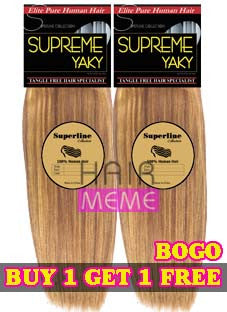 Superline Collection A Grade 100% Human Hair Supreme Yaky Weaving
