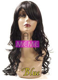 BLUE 100% Synthetic Full Cap Wig BLUE MOM