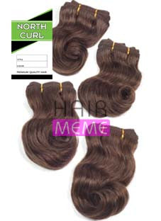 North Curl Pixie 100% Human Hair Body 4pcs Weaving