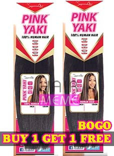 Superline Collection 100% Human Hair Pink Yaki Weave