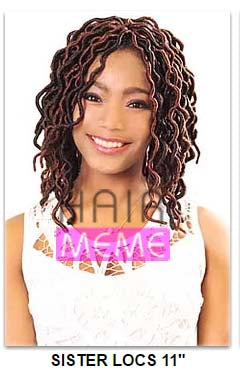 Superline Collection Sister Locs 11"/S curl Locs 11", Pre-looped Crochet Braid